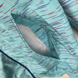 2023 Algeria Dark blue & Sky Blue Double Sided Windbreaker (双面风衣)