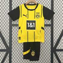 24/25 Dortmund Home Kids Soccer Jersey