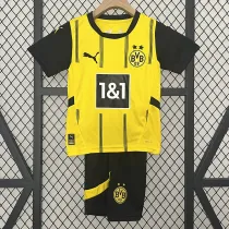 24/25 Dortmund Home Kids Soccer Jersey
