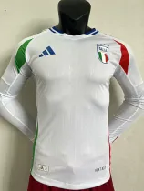 24/25 Italy Away Long Sleeve Player Version Soccer Jersey(长袖)