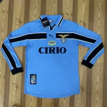 1998/2000 Lazio Home Long Sleeve Retro Soccer Jersey (长袖)