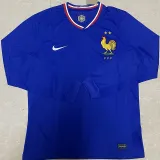 24/25 France Home Long Sleeve Fans Soccer Jersey