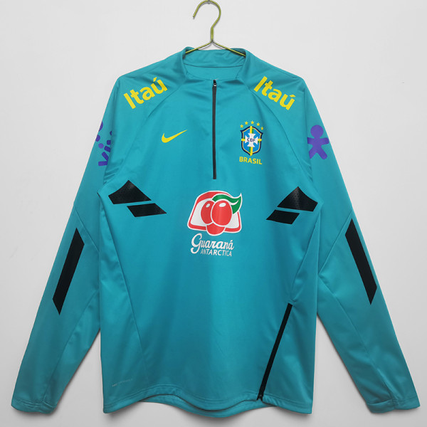 22/23 Brazil Lake Blue Half Pull Top