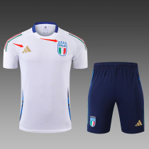 24/25  Italy White Training Short Suit