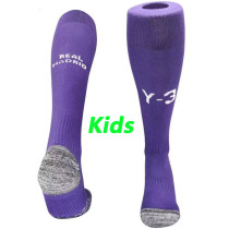 24/25 RMA （Y-3) purple Kids  Socks(儿童）