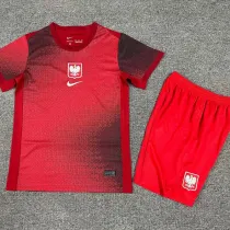 24/25 Poland Away Kids Soccer Jersey