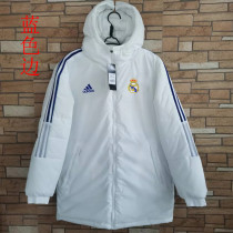 22/23 RMA White Hooded Cotton Coat Blue Edge (蓝色边) 棉衣