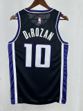 23/24 Kings DEROZAN #10 Black Away Top Quality Hot Pressing NBA Jersey