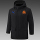 24/25 Marseille Black Hooded Cotton Coat G248橙色队标