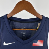 2024 Olympic Game USA  JAMES # 6 Blue Basketball Jersey