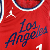24/25 Clippers HARDEN #1 Red Top Quality Hot Pressing NBA Jersey (Trapeze Edition) 飞人版