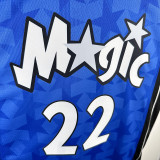 23 /24 Magic WAGNER #22 Dark Blue Top Quality Hot Pressing NBA Jersey (Retro Logo)(V领)