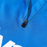 24/25 CHE Light Blue Player version Half Pull Tracksuit  (球员版、半拉链)