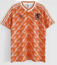 1988  Netherlands Home European Cup Retro Soccer Jersey(88荷兰主场正确颜色）