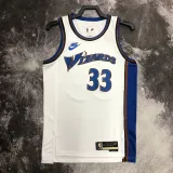 22/23 Wizards KUZMA #33 White Top Quality Hot Pressing NBA Jersey (Retro Logo)