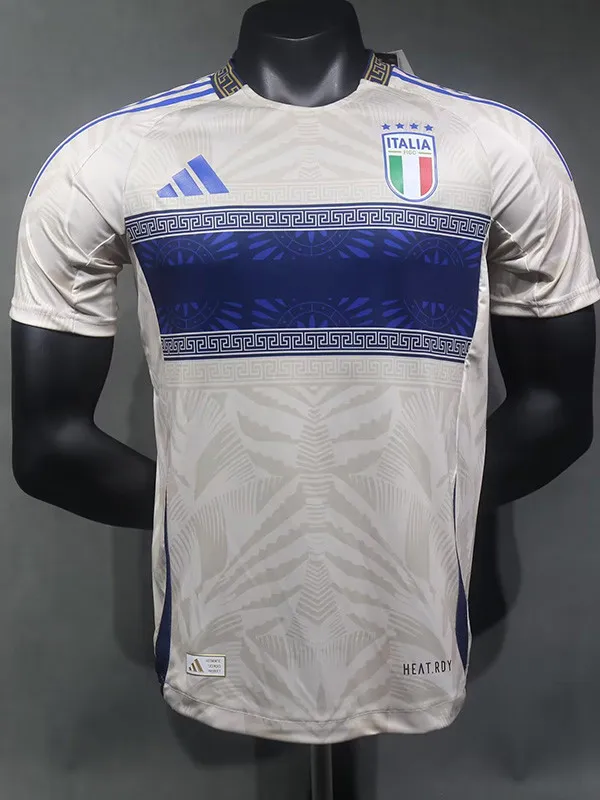24/25 Italy White Versace Co branded Edition  Player Version Soccer Jersey