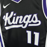 23/24 KINGS SABONIS #11 Black Away Top Quality Hot Pressing  NBA Jersey