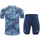 24/25 PSG Blue Striped Silk Training Short Suit