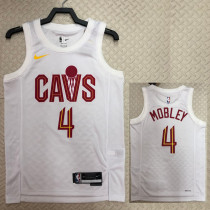 22/23 Cleveland Cavaliers MOBLEY #4 White Top Quality Hot Pressing NBA Jersey