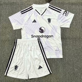 25/26 Man Utd Away Kids Soccer Jersey