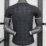 24/25 Man Utd  Black Special Edition Player Version Soccer Jersey(胸前白广告）