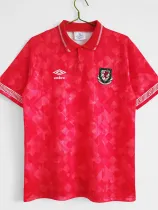 1990/1992 Wales Home Retro Soccer Jersey