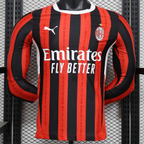 24/25 ACM Home  Player Version  Long  Soccer Jersey（长袖球员）