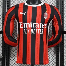 24/25 ACM Home  Player Version  Long  Soccer Jersey（长袖球员）