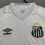 25/26 Santos FC Home Women Soccer Jersey#女(Print All Sponsor)(新全广告、背上NVA~SRTE)