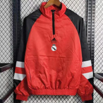 24/25 RMA Red &Black Half Pull  Windbreaker(黑袖）