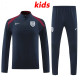 24/25 England  Sapphire Blue Kids Half Pull Tracksuit  (半拉链、童装)