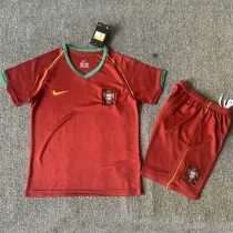 2006 Portugal Home Kids Retro Soccer Jersey