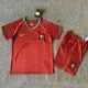 2006 Portugal Home Kids Retro Soccer Jersey