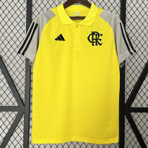 24/25 Flamengo Yellow Polo Training shirts（翻领）