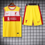 24/25 LIV Yellow & Red Tank top and shorts suit