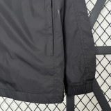 2024 New NK Grey Black Windbreaker(黑灰色带帽）