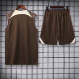 24/25  Corinthians Black Tank top and shorts suit