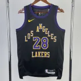 23/24 LAKERS HACHIMURA #28 Black City Edition Top Quality Hot Pressing NBA Jersey