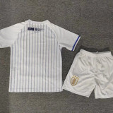 24/25 Uruguay Away White  Kids Soccer Jersey