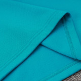 24/25 PSG Lake Blue Hooded  Half Pull Tracksuit(Add Fluff)  (半拉链、加绒F599)