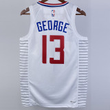 22/23 Clippers GEORGE #13 White Top Quality Hot Pressing NBA Jersey
