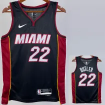 22/23 HEAT BUTLER #22 Black Top Quality Hot Pressing NBA Jersey (V领）