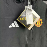 24/25 Man Utd Black Hooded Windbreaker(Y012冲锋衣）