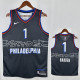 20/21 76ERS HARDEN  # 1 Royal Blue (City Edition) Top Quality Hot Pressing NBA Jersey城市版
