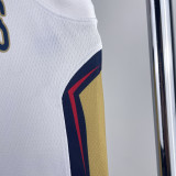 22/23 Pelicans INGRAM #14 White Top Quality Hot Pressing NBA Jersey（V领）