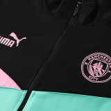 24/25 Man City Black Green Jacket Tracksuit(02)