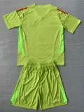 24/25  Argentina Green Goalkeeper Kids Soccer Jersey