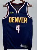 22/23 Nuggets #4 Sapphire Blue Top Quality Hot Pressing NBA Jersey