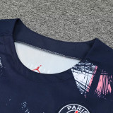 24/25 PSG Royal Blue Graffiti Tank top and shorts suit