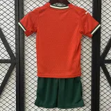 25/26 Portugal Home Kids  Soccer Jersey